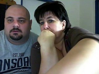 Pareja gorda en frigidity webcam
