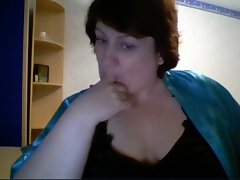 Hot 46 yo Russische volwassen Olga af te spelen op skype