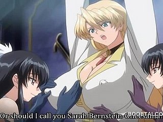 Amarrado Anime Consequent Loira Tocando seus peitos provocados