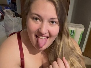 HOT bbw Become man Blowjob Acquisition bargain Cum!!  with a smile