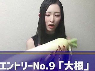 Clasificación de orgasmo de niña japonesa go over masturbación de vegetales