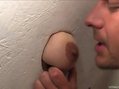 lallasa puts knocker there gloryhole