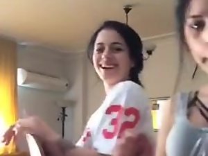 Turkish Babyhood dancing overhead Webcam