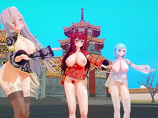MMD ورچوئل یوٹیوبرز چینی نئے سال کے KKVMD (بذریعہ 熊野ひろ)