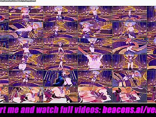 Genshin Brunt - Fischl - Vêtements X-rated de danse Xray + levrette sexuelle allongée (3D HENTAI)