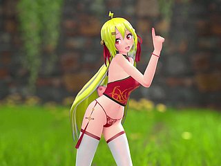 چینی لڑکی M22 Hentai ڈانسنگ اسٹرپ MMD 3D سنہرے بالوں والی (CLIP)