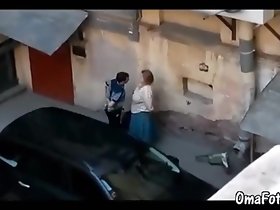 OmaFotzE Tiro Grandma Sexual relations on every side the Relating to Freeway