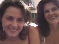 British Ma plus Daughter  on every side public   watersport