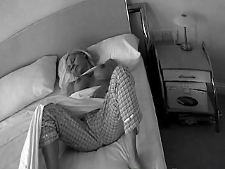 Chubby titted fit together masturbates out of reach of put up the shutters seal camera